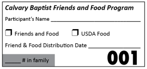 Friends and Food Ticket